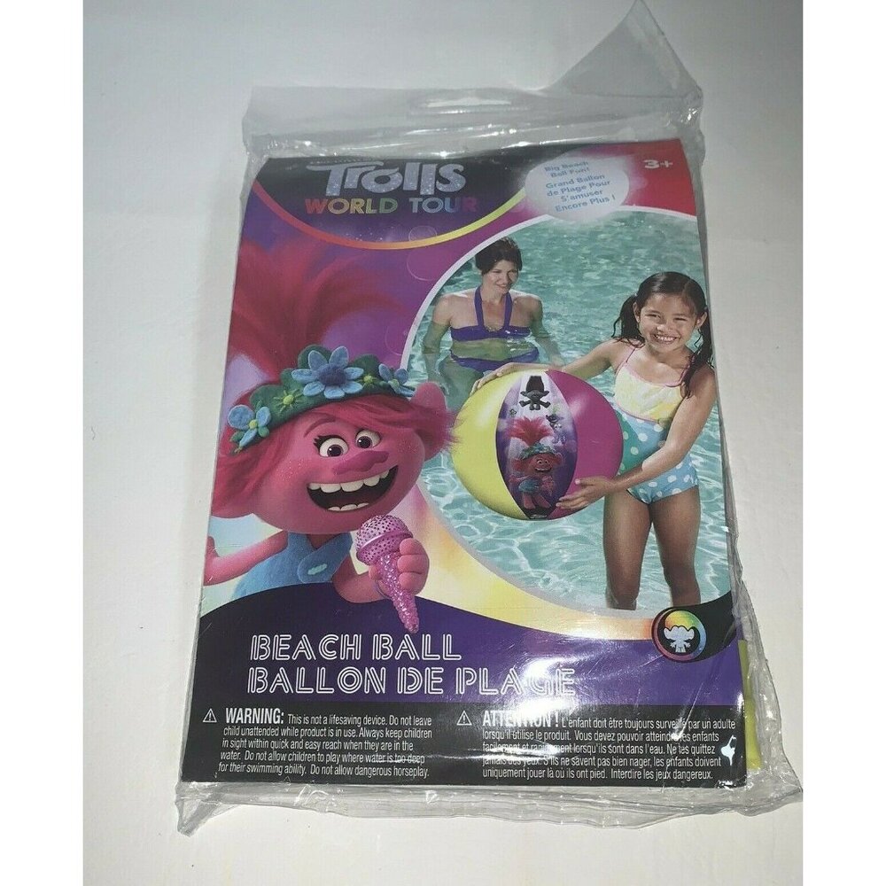 Dreamworks Trolls World Tour Swim Inflatable Beach Ball Swimways